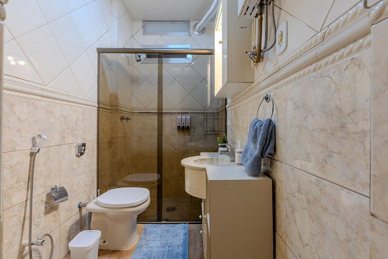 Car603| Quarto e sala em Ipanema perto da praia