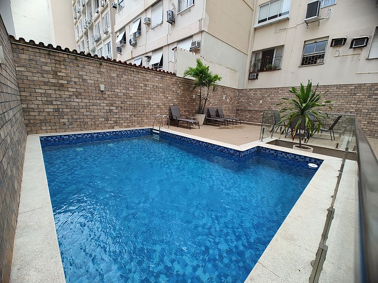 Can103|Apto c/ piscina em Ipanema a 5 min da praia