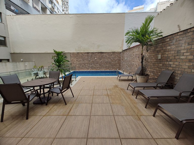 Can103|Apt with pool in Ipanema 5 min to the beach